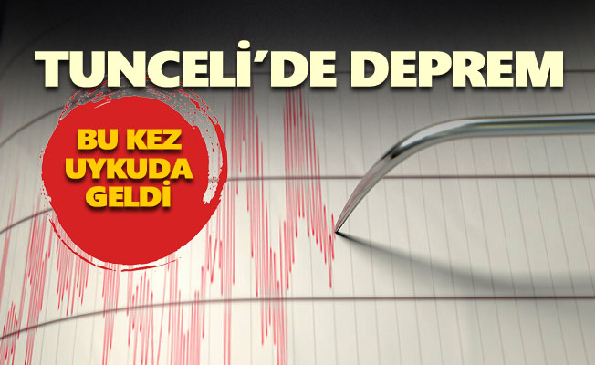 Tunceli'de deprem, yine sallandık!