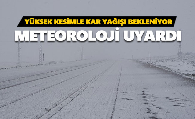 Tunceli'nin yüksek kesimlerinde kar yağışı bekleniyor