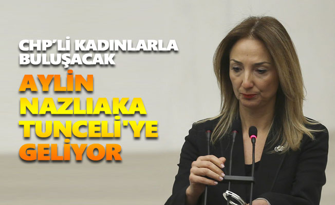 Aylin Nazlıaka Tunceli'ye geliyor