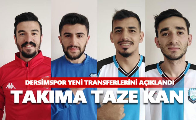 Dersimspor yeni transferlerini açıkladı