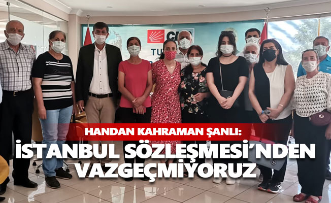 CHP'li kadınlar: İstanbul Sözleşmesi'nden vazgeçmiyoruz!