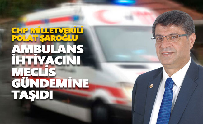 CHP’li Şaroğlu, Tunceli’deki ambulans ihtiyacını Meclis gündemine taşıdı