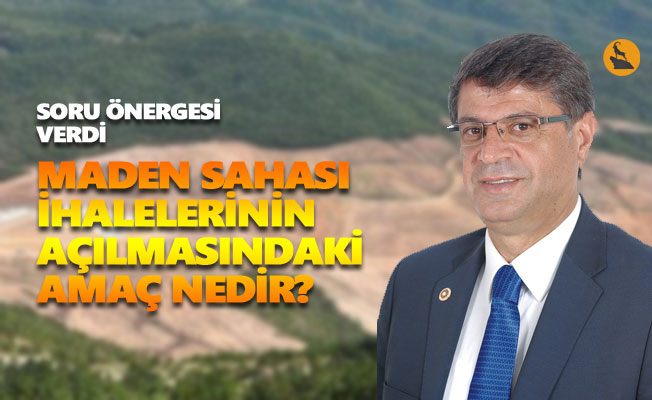 CHP’li Şaroğlu, maden ihalelerini Meclis gündemine taşıdı
