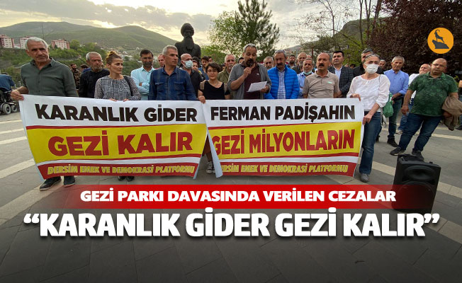 Gezi Parkı davasında verilen cezalar protesto edildi