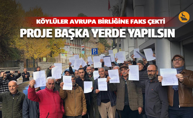 Köylüler, Avrupa Birliği Türkiye Delegasyonuna faks çekti