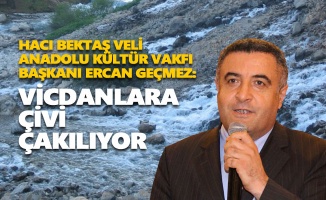Hacı Bektaş Vakfı Başkanı Ercan Geçmez: Vicdanlara çivi çakılıyor