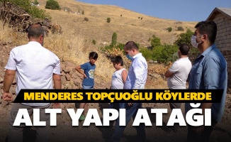 Menderes Topçuoğlu köyleri ziyaret ediyor
