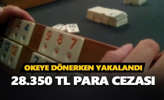 Tunceli'de kıraathanede okey oynayanlara 28.350 TL para cezası