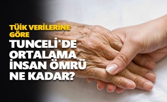 Tunceli'de ortalama insan ömrü ne kadar?
