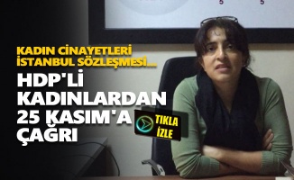 HDP'li kadınlardan 25 Kasım'a çağrı