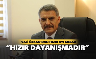 Vali Özkan: "Hızır dayanışmadır"