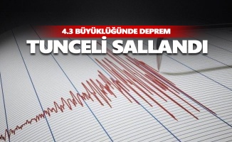 Tunceli'de deprem... Sallandık...