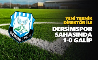 Dersimspor yeni teknik direktörü ile sahasında 1-0 galip