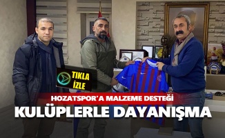 Hozatspor'a malzeme desteği