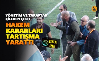 Dersimspor - Fırat Üniversitesi SK maçına hakem damga vurdu