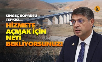 CHP'li Şaroğlu'ndan Singeç Köprüsü tepkisi