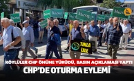 Köylüler CHP önüne yürüdü, basın açıklaması yaptı